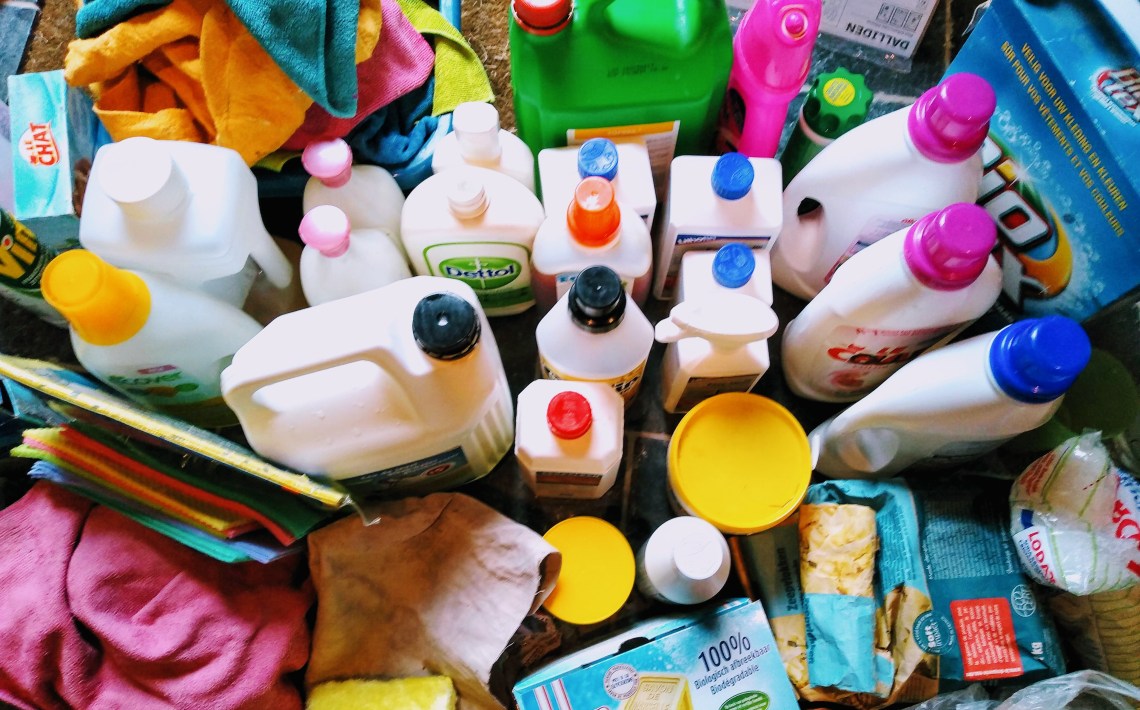 opruimen wasproducten